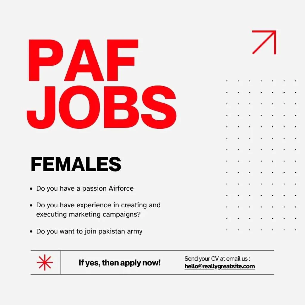 paf jobs for females