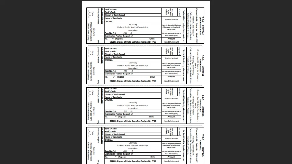 fpsc jobs application form