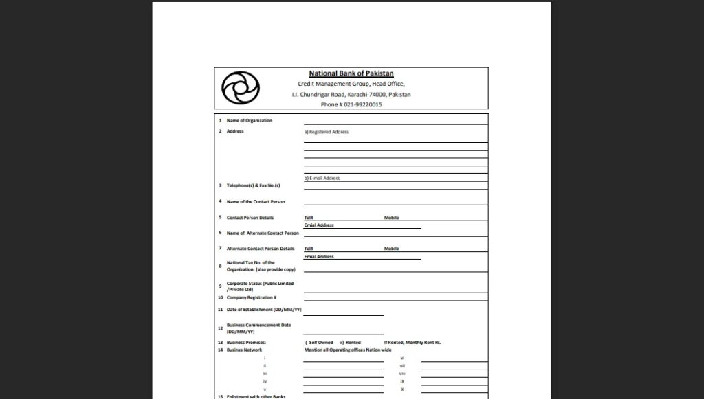 nbp jobs application form