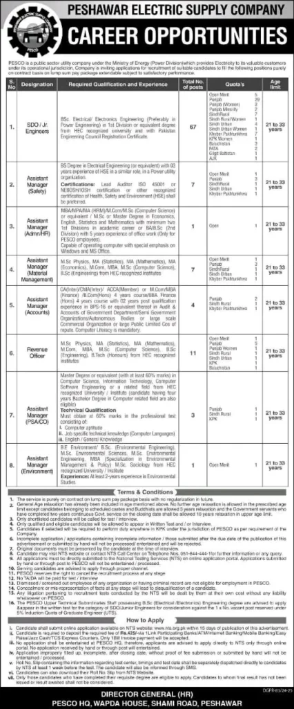 pesco jobs 2025 advertisements